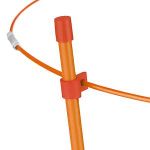 Orange Rankhilfe im 2er Set 76 cm Orange - Metall - Kunststoff - 28 x 76 x 28 cm
