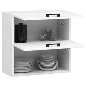 Meuble de Cuisine haut OLIWIA 60 2T Blanc - Bois manufacturé - 60 x 58 x 30 cm