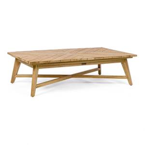 Table basse de jardin bois de teck Marron - Bois massif - 70 x 33 x 120 cm