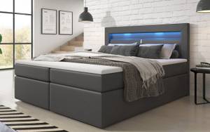 Boxspringbett Repos Grau - Breite: 140 cm - H4