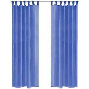 Rideau(lot de 2) 294201 Bleu - Hauteur : 245 cm