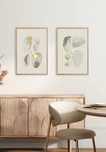 Gold Creme Edelsteine Poster Set Papier - 70 x 50 x 70 cm