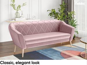 Sofa Gisela (3-Sitzer) Rosé