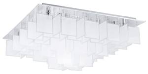Deckenleuchte CONDRADA 1 Grau - Weiß - Glas - Metall - 77 x 48 x 77 cm