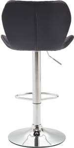 Tabouret de bar Cork Lot de 2 Noir - Argenté