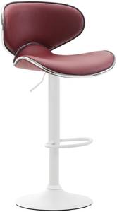 Tabouret de bar Las Vegas v2 Lot de 2 Bordeaux - Blanc