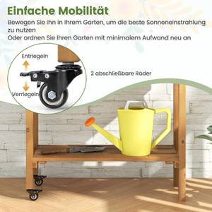 Hochbeet SF6422ZMDE Braun - Holzwerkstoff - 29 x 19 x 90 cm