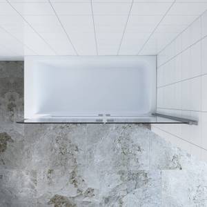 Badewannenaufsatz Duschwand Nano Glas Breite: 120 cm