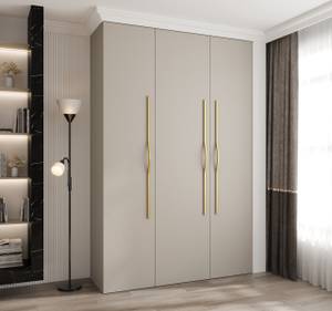 Drehtürenschrank Como 2 Beige - Gold - 160 x 40 cm