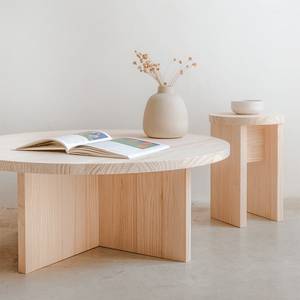 Hocker Calpe Massivholz - Holzart/Dekor - 30 x 42 x 30 cm