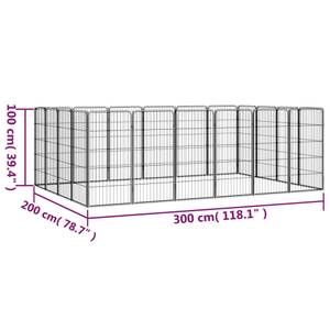 Hundelaufstall  3115961 200 x 100 x 300 cm