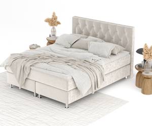 Boxspringbett Excelsior Ecru - Breite: 140 cm