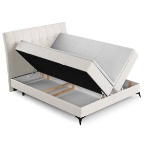 Boxspringbett Sauiti Ecru - 140 x 120 x 211 cm