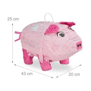 4 x Pinata Schwein 4er Set