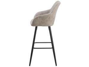 Tabouret de bar DARIEN Beige - Noir