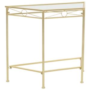 Beistelltisch D968 Gold - Metall - 34 x 73 x 87 cm