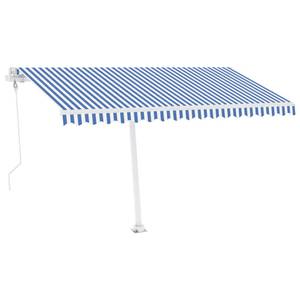 Auvent rétractable 3006546-3 Bleu - Métal - 350 x 350 x 450 cm