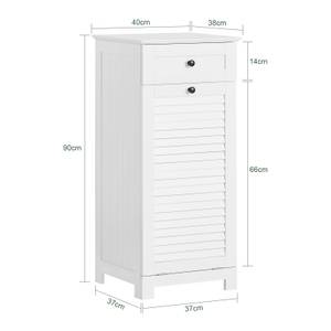 Meubles bas de salle de bain BZR73-W Blanc