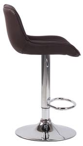 Tabouret de bar Lentini Marron - Argenté