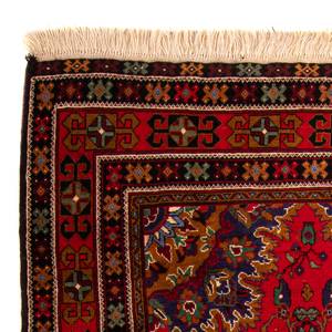 Afghan - 205x114cm Rot - Naturfaser - 114 x 1 x 205 cm