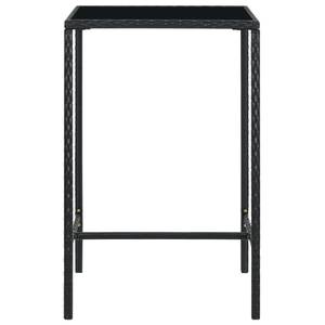 Garten-Bar-Set (3-teilig) 3012236-1 Schwarz - 70 x 70 cm - Anzahl Teile im Set: 3