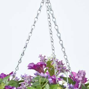Hängende Kunstpflanze Petunie Violett - Kunststoff - 46 x 58 x 58 cm