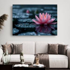 Bild Lotus Blumen VII 120 x 80 cm