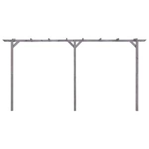 Garten-Pergola M627343 Grau - Holzwerkstoff - 400 x 205 x 40 cm