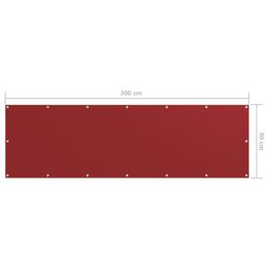 Écran de balcon 3016497-4 Rouge - Profondeur : 90 cm