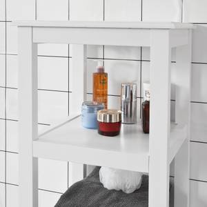 Meuble Colonne Salle de Bain FRG205-W Blanc - Bois manufacturé - 40 x 150 x 33 cm