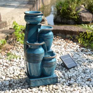 Solar-Gartenbrunnen RJ-23062B Blau - Kunststoff - 29 x 73 x 32 cm