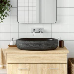 Aufsatzwaschbecken DE739 Lavagrau - 40 x 14 x 59 cm - Keramik