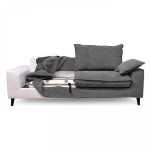 Schlafsofa Jarod Grau - Textil - 97 x 88 x 205 cm