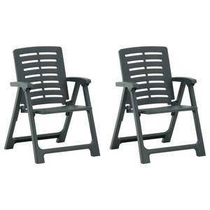 Bistro-Set (3-teilig) 315834 Grün - Kunststoff - 56 x 63 x 81 cm