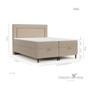 Boxspringbett Nea Beige - Breite: 180 cm