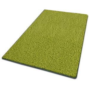 Shaggy-Teppich Barcelona Grün - Kunststoff - 80 x 3 x 400 cm