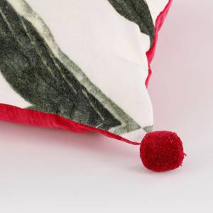 Dekokissen Rosario Rot - Textil - 50 x 10 x 50 cm