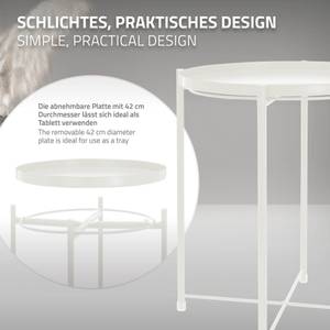 Table d'appoint ML-DESIGN Set Blanc