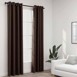 Rideau (lot de 2) 3003241 Taupe - Hauteur : 225 cm