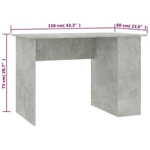Schreibtisch Holzwerkstoff - Massivholz - 110 x 73 x 110 cm