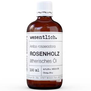 Rosenholz  100ml - ätherisches Öl Glas - 5 x 12 x 5 cm