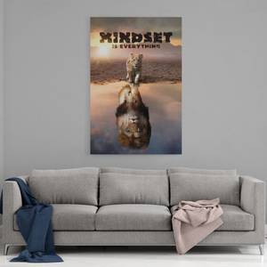 Leinwandbild Lion Mindset 80 x 120 cm