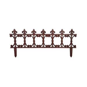 Bordure de jardin en fonte Fleur de lys Métal - 82 x 37 x 1 cm