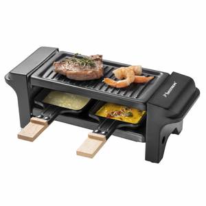 Raclette-Grill Schwarz - Metall - 11 x 11 x 32 cm