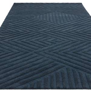 Tapis moderne en laine tufté main JOGAN Bleu - 120 x 170 cm