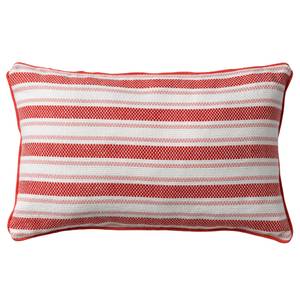 Housse de coussin Stripes Rouge - Textile - 50 x 30 x 50 cm