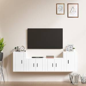 TV-Schrank 4er Set D725 Hochglanz Weiß