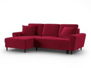 Schlaf-Ecksofa + Box MOGHAN 4 Sitzplätze Rot