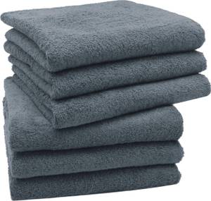 Handtücher 00000083 6er-Set Grau - Textil - 50 x 1 x 100 cm