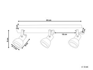 Deckenlampen BARO Schwarz - Weiß - 44 x 7 cm